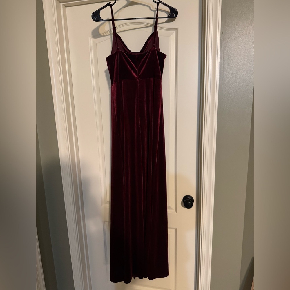 Birdy Grey Cabernet Velvet Maxi Dress – Size Medium - Picture 6 of 11